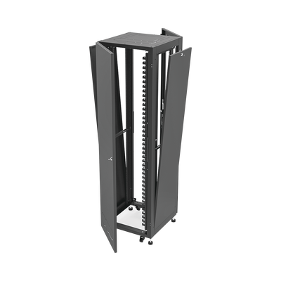 Gabinete para Telecomunicaciones Rack Estándar de 19", 42UR, 600 mm Ancho x 600 mm Profundidad. Fabricado en Acero.