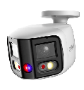 DAHUA IPC-PFW3849S-A180-AS-PV Cámara IP Bullet WizSense de 2x4MP TiOC Duo  fija de 180°/ LED IR 25 m/ Luz cálida es de 20 m/ Ranura Micro SD/ PoE/ IP67/ Disuasión Activa /Micrófono dual y Altavoz integrado/ EPTZ/ SMD 4.0/ E&S de Alarma y Audio