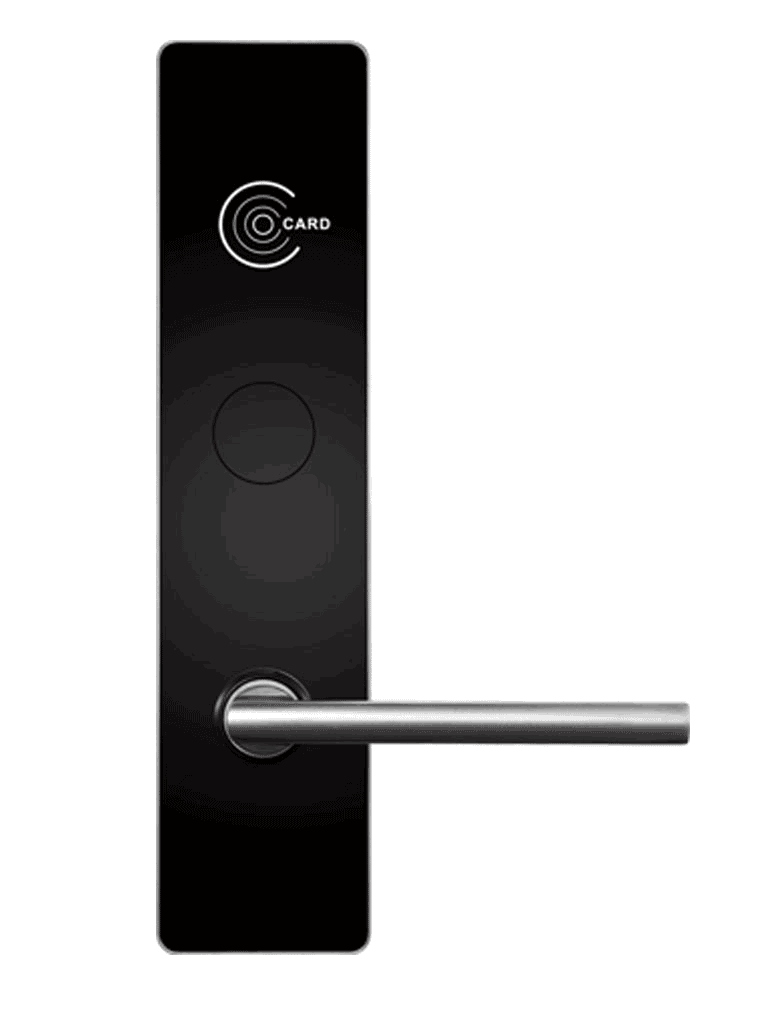 ZKTECO LH6800L- Cerradura  izquierda para hotel / MIFARE 13.56 Mhz / 35 a 45 mm grosor de puerta / Aleacion de Zinc / 224 eventos