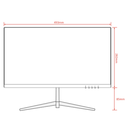 ZKTECO ZD222KA - Monitor LED Full HD de 22 pulgadas / Resolución 1920 x 1080 / Retroiluminación DLED / 1 Entrada de video HDMI y 1 VGA / Ángulo de Visión Horizontal 178° /  Soporte VESA / Incluye Cable HDMI / Ideal para hogar y oficina