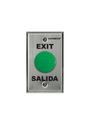 Seco-Larm SD7201GCPE1Q - Placa Con Botón Para Presionar De Color Verde De Salida. "Exit" y "Salida," SPDT 