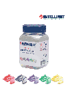 INTELLINET 771450 Clips reparadores para Plug RJ45 Clip de reparación para plugs modulares RJ45: colores transparentes mixtos; paquete con 50 piezas