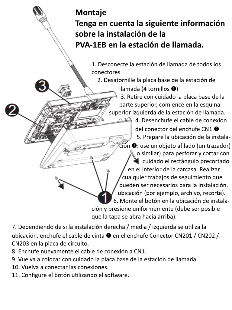 BOSCH M_PVA15CST- ESTACION DE LLAMADA PAVIRO/ 15 TECLAS PROGAMABLES