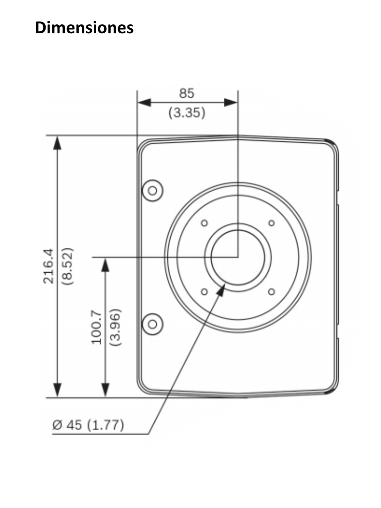 BOSCH V_NDAUPA0 - Carcasa de montaje / Sin transformador / Para exterior