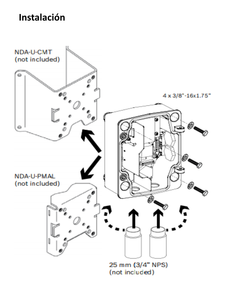 BOSCH V_NDAUPA1 - Armario de vigilancia 120 VAC / Salida 24 VAC / Compatible con AUTODOME 5000