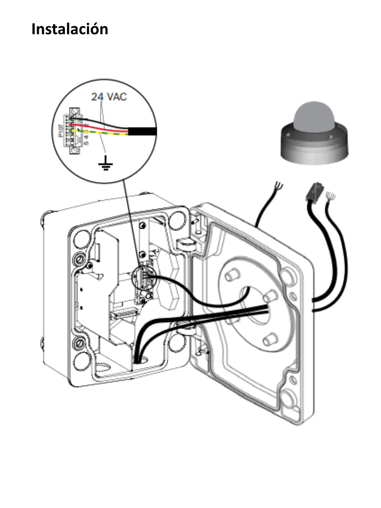 BOSCH V_NDAUPA1 - Armario de vigilancia 120 VAC / Salida 24 VAC / Compatible con AUTODOME 5000
