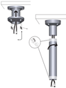BOSCH V_NDAUPMT - Soporte tubo colgante de 31CM
