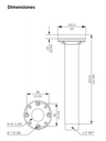 BOSCH V_NDAUPMT - Soporte tubo colgante de 31CM