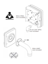 BOSCH V_NDAUWMP - Placa para montaje en pared / IP66 / Color blanco