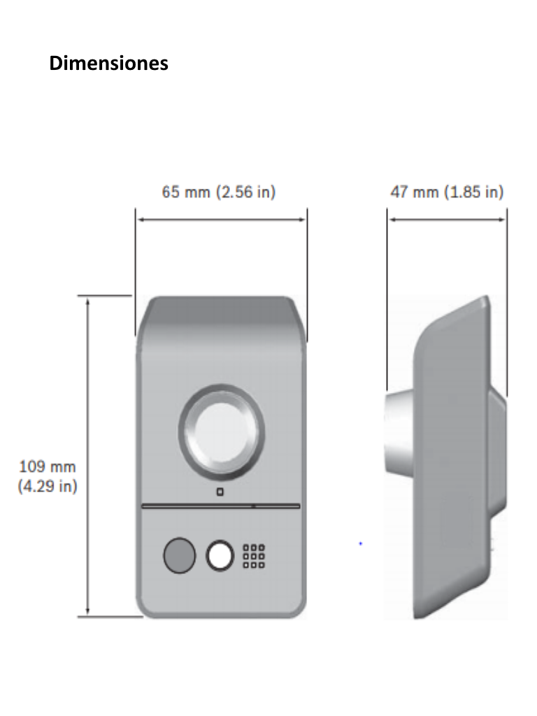 BOSCH V_NPC20012F2 - TYNION IP 2000  HD / Interior / Resolucion  720p / Lente 2.5 mm.