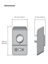 BOSCH V_NPC20012F2 - TYNION IP 2000  HD / Interior / Resolucion  720p / Lente 2.5 mm.