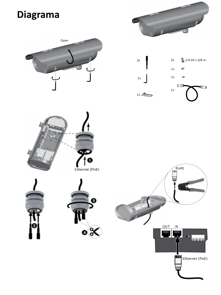 BOSCH V_UHOPOE10 - Gabinete UHO / IP67 / Cuenta con salida  PoE