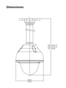 BOSCH V_VDAPMTDOME - Colgante de montaje en techo
