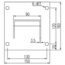 DAHUA EXB100- MONTAJE EN PARED PARA CAMARA DAHUA ANTIEXPLOSION EPC230U