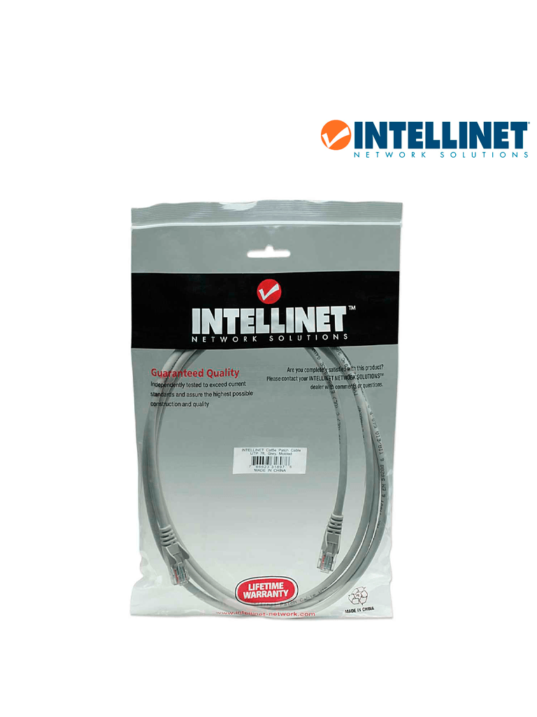INTELLINET 318976 - CABLE PATCH / 2.0m( 7.0f) / Cat 5e / UTP GRIS