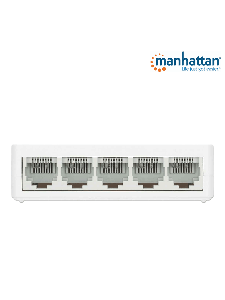 MANHATTAN 560672 Switch Fast Ethernet de 5 puertos De Plástico, Para escritorio, IEEE 802.3az 