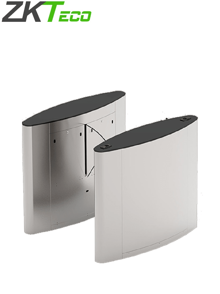 ZKTECO FBL5022 - Barrera Peatonal de Alto Flujo / Acero SUS304 y Cristal Templado / Aleta de Acrílico / Carril 60 cm / Exterior Protegido / 30 a 40 Personas X Min / 2 Millones de Ciclos / Incluye Panel INBIO260 PULL y Lectores FR1200 ID