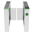 ZKTECO MARSB1000 - Barrera Peatonal Tipo Swing Torniquete Bidireccional / Motor Brushless / Acero SUS304 / 110V / 25 x Min / Carril 65 cm / Exterior Protegido / 5 millones de Ciclos / No cuenta con Lectores y Panel