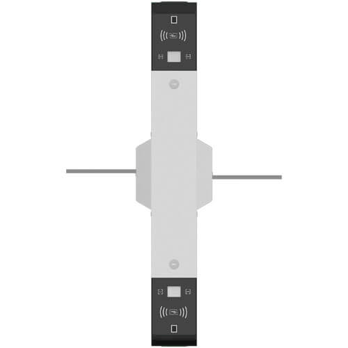 ZKTECO MARSF1200 - Barrera Peatonal Tipo Flap Bidireccional / Acero inoxidable SUS304 / Protección IP34 / 110V / 30 x min / 40 cm x carril / Exterior Protegido / 3 millones de ciclos / Aleta de Acrílico / No cuenta con Lectores y Panel