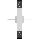 ZKTECO MARSF1200 - Barrera Peatonal Tipo Flap Bidireccional / Acero inoxidable SUS304 / Protección IP34 / 110V / 30 x min / 40 cm x carril / Exterior Protegido / 3 millones de ciclos / Aleta de Acrílico / No cuenta con Lectores y Panel