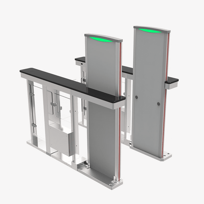 ZKTECO MST150 PRO - Barrera Peatonal Abatible con Detector de Metales Integrado/ 
