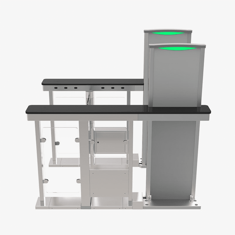 ZKTECO MST150 PRO - Barrera Peatonal Abatible con Detector de Metales Integrado/ 