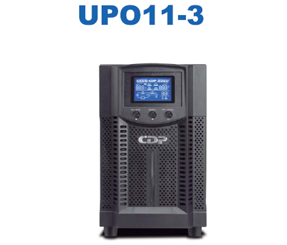 CDP UPO 11-3 - UPS online 3 KVA / 2700  Watts / 4 Terminales de salida / Baterías 12V / 9AH X 6 / Respaldo 4 MIN carga completa/REQUIERE CLAVJA O ADAPTADOR NEMA 5-20R 