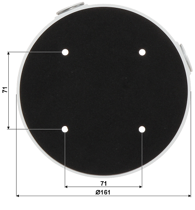 DAHUA PFA138 -Caja de Conexiones compatible con Series HDBW1/ Incluidos HDBW3231/3802E-Z/ HDBW5231/5431/5631/5831E-Z5E, HDB5331E, HDBW5331E, HDBW8242E-Z4FD, HDBW8242E-Z4FR/5231/5431/5631/5831E-ZE