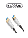 SAXXON SX05HDFO47 Cable HDMI de 5 Metros por Fibra Óptica 4K@60Hz / Fibra 4 hilos + 7 hilos cobre estañado / Compatible con HDMI 2.0 / Alta velocidad 18 Gbps / 3D / HDR / Caja de Aleación de Zinc / Premium