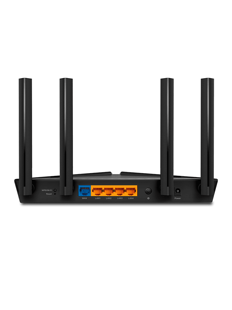 TP-LINK Archer AX53 - Ruteador WiFi 6 AX 3000Mbps/ 1 Puerto WAN RJ45 Gigabit Ethernet/ 4 Puertos LAN RJ45 Gigabit Ethernet/ MU-MIMO y OFDMA/ 4 Antenas Beamforming