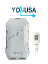 YONUSA HS - Energizador de nueva generación para solución de cerco eléctrico. Cubre 500 metros lineales o 100 metros en 5 lineas. Incluye control remoto (encendido/apagado) Compatible con modulo WiFi