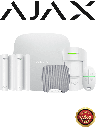 AJAX KIT RESIDENCIAL - Panel de  alarma Hub2Plus conexión Ethernet / WiFi / LTE, APP “AJAX PRO” iOS y Android , 1 sensor de movimiento, 2 detectores para puerta o ventana, 1 control remoto y una sirena interior inalámbrica color Blanco #RESIDENCIAL