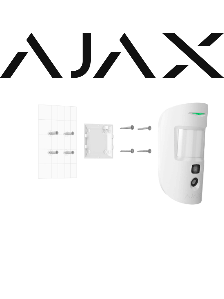 AJAX MotionCam W (PhOD) - Detector de movimiento con Verificación fotográfica y con la función de mandar imágenes sobre demanda. Color Blanco #VIVESEGURO