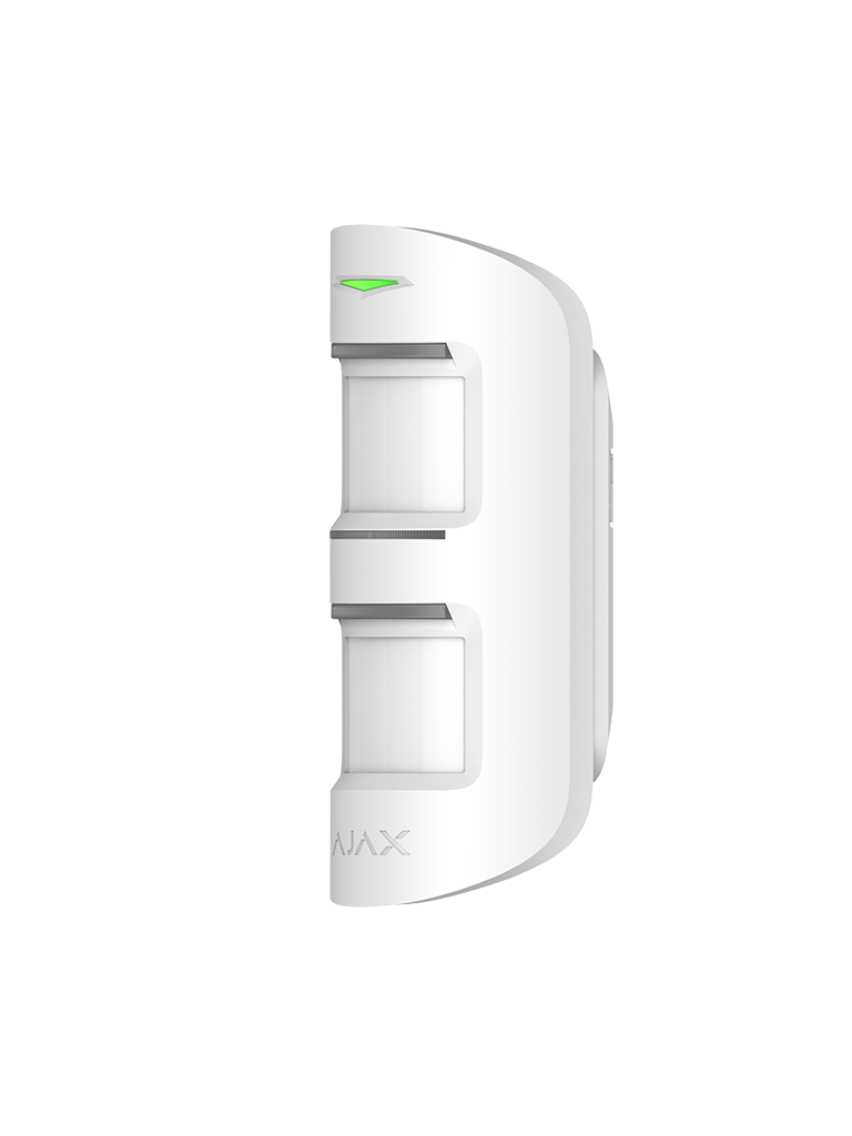 AJAX MotionProtect Outdoor W - Detector de movimiento inalámbrico para exterior con sistema anti-enmascaramiento avanzado. Color Blanco (28302.33.WH3) 