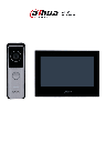 DAHUA KTW02 - Kit de Videoportero IP Wifi/ Monitor de 7 Pulgadas Wifi/ 6&1 E&S de Alarma/ Soporta PoE/ Frente de Calle con Camara de 2 Megapixeles/ Ranura MicroSD/ Apertura de Puerta/ Soporta Hasta 3000 Tarjetas/ IP65/ #LoNuevo