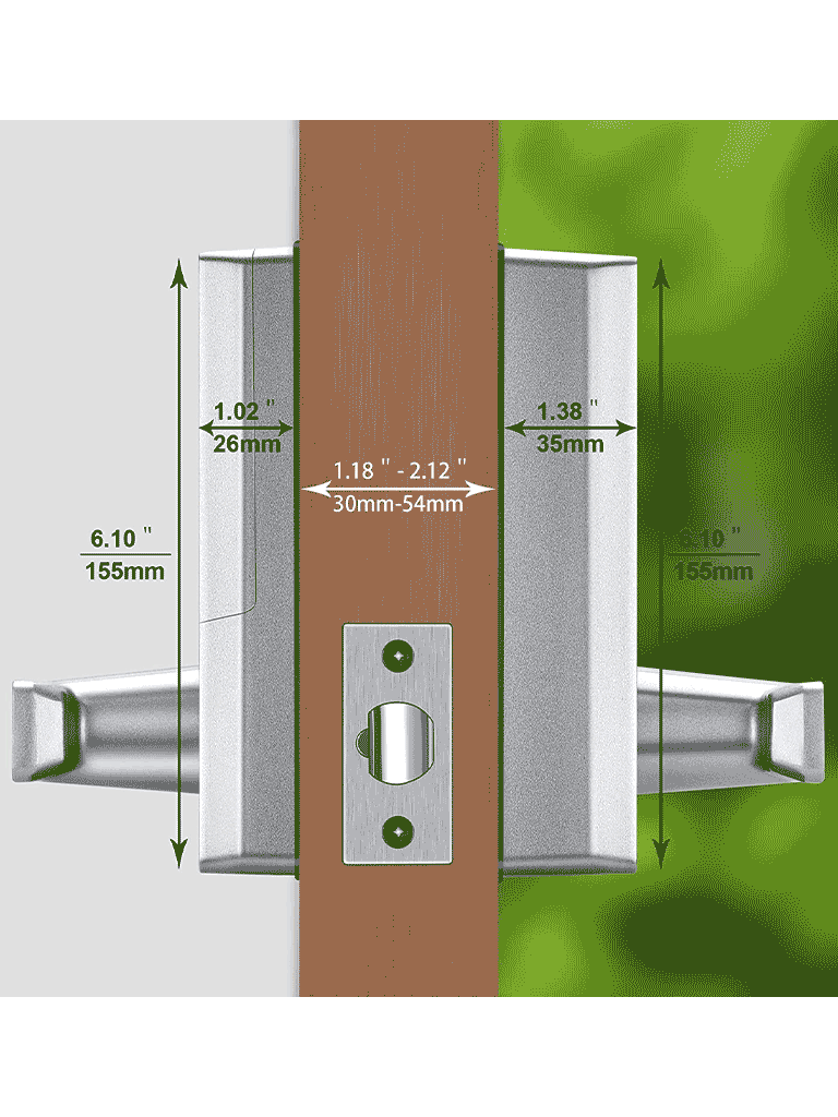 ZKTECO PL10ID - Cerradura Biometrica Standalone / 90 Huellas / Tarjetas ID 125 KHz /Izquierda y Derecha 