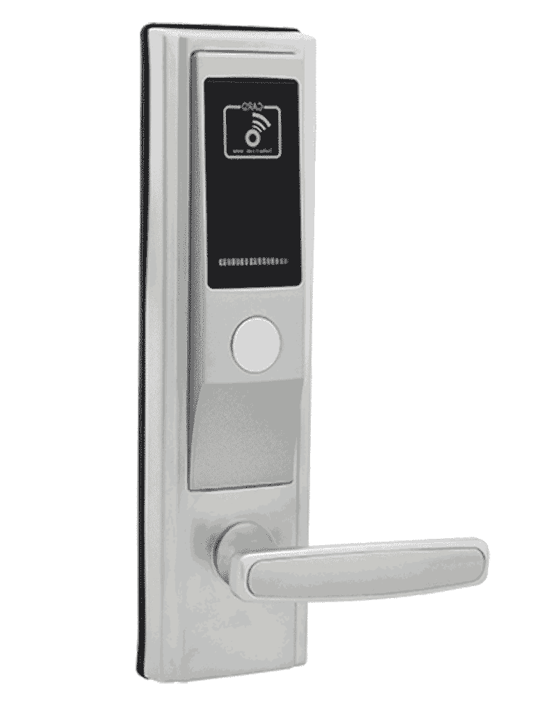 ZKTECO LH3600R - Cerradura Derecha para Hotel con Tecnología Mifare 13.56 MHz, Compatible con Puertas de 35 a 55 mm de Grosor, Estándar Americano, con 5 Pestillos de Seguridad