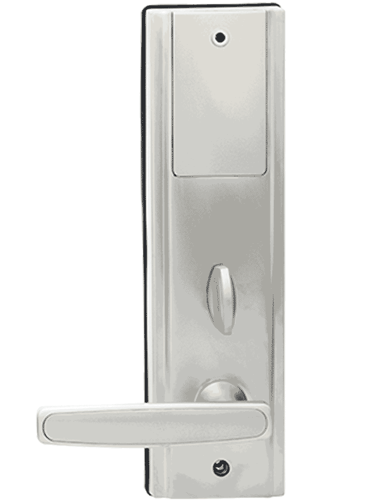 ZKTECO LH3600L - Cerradura Izquierda para Hotel con Tecnología Mifare 13.56 MHz, Compatible con Puertas de 35 a 55 mm de Grosor, Estándar Americano, con 5 Pestillos de Seguridad