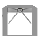 ZKTECO TS2200PRO - Torniquete Trípode Doble Carril Bidireccional / Semiautomático / Acero Inoxidable / Indicadores LED / 110V / Exterior Protegido / Requiere lectores y Panel