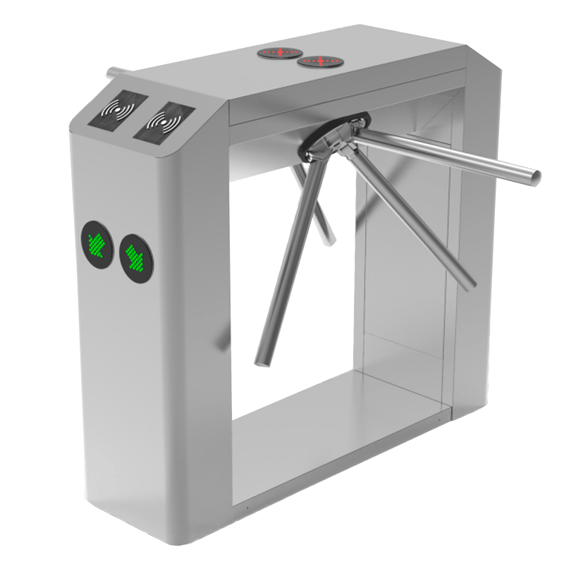 ZKTECO TS2200PRO - Torniquete Trípode Doble Carril Bidireccional / Semiautomático / Acero Inoxidable / Indicadores LED / 110V / Exterior Protegido / Requiere lectores y Panel