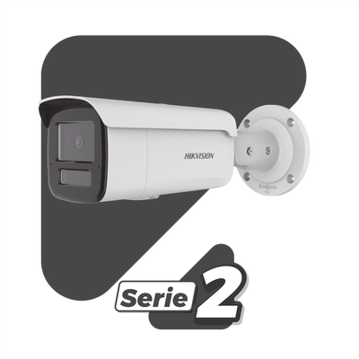 Bala IP 6 Megapixel / Lente 4 mm / 80 mts IR EXIR /Exterior IP67 / WDR 120 dB / PoE / ACUSENSE (Evita Falsas Alarmas) / MicroSD / ONVIF / ACUSEARCH