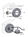 BOSCH V_NDAUWMT - Soporte de pared colgante / Compatible para camara domo