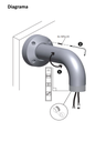 BOSCH V_NDAUWMT - Soporte de pared colgante / Compatible para camara domo