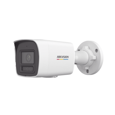 Bala IP 2 Megapixel / ACUSENSE Lite (Detección de Movimiento en Humanos y Vehículos)  / Lente 2.8 mm / Luz Blanca 30 mts / Imagen a Color 24/7 / Exterior IP67 /  WDR 120 dB / PoE / ONVIF 