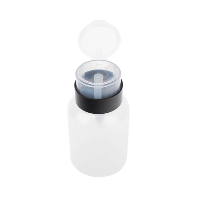 Botella Dispensadora de Alcohol, Capacidad 200 ml, Sistema de Bloqueo-Antiderrames, Ideal para Limpieza de Fibra Óptica