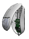 DSC LC200- Detector de movimiento digital infrarrojo cableado anti-mascotas. 15 mts tecnología LODIFF® Optics y POLY IR®, 