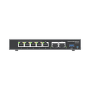 4 en 1: Firewall, Router, PBX IP, Switch Gigabit de 5 Puertos (4 PoE) y 2 Puertos SFP 2.5 Gigabit