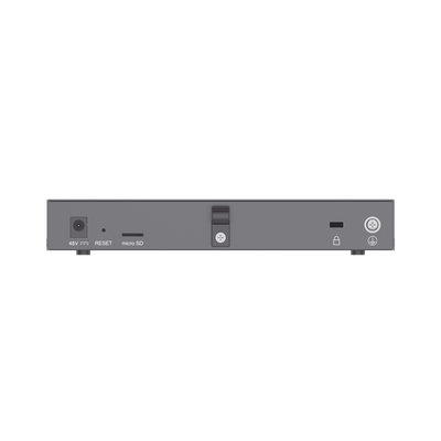 4 en 1: Firewall, Router, PBX IP, Switch Gigabit de 5 Puertos (4 PoE) y 2 Puertos SFP 2.5 Gigabit