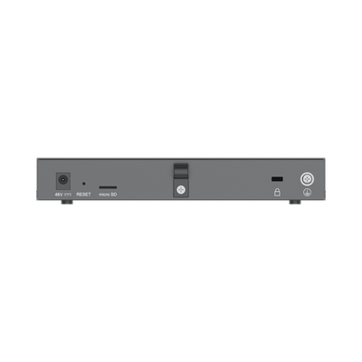 4 en 1: Firewall, Router, PBX IP, Switch Gigabit de 5 Puertos (4 PoE) y 2 Puertos SFP 2.5 Gigabit