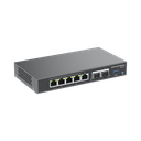 4 en 1: Firewall, Router, PBX IP, Switch Gigabit de 5 Puertos (4 PoE) y 2 Puertos SFP 2.5 Gigabit